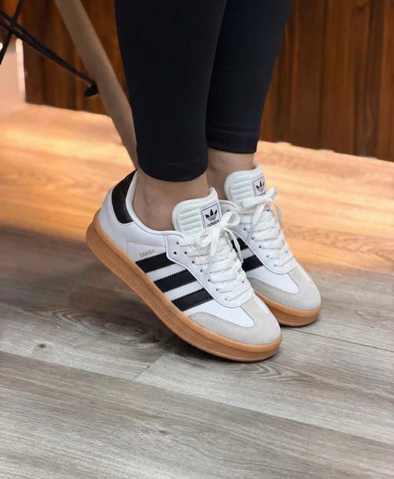 Adidas samba Blanca Negro | Hombre y Dama
