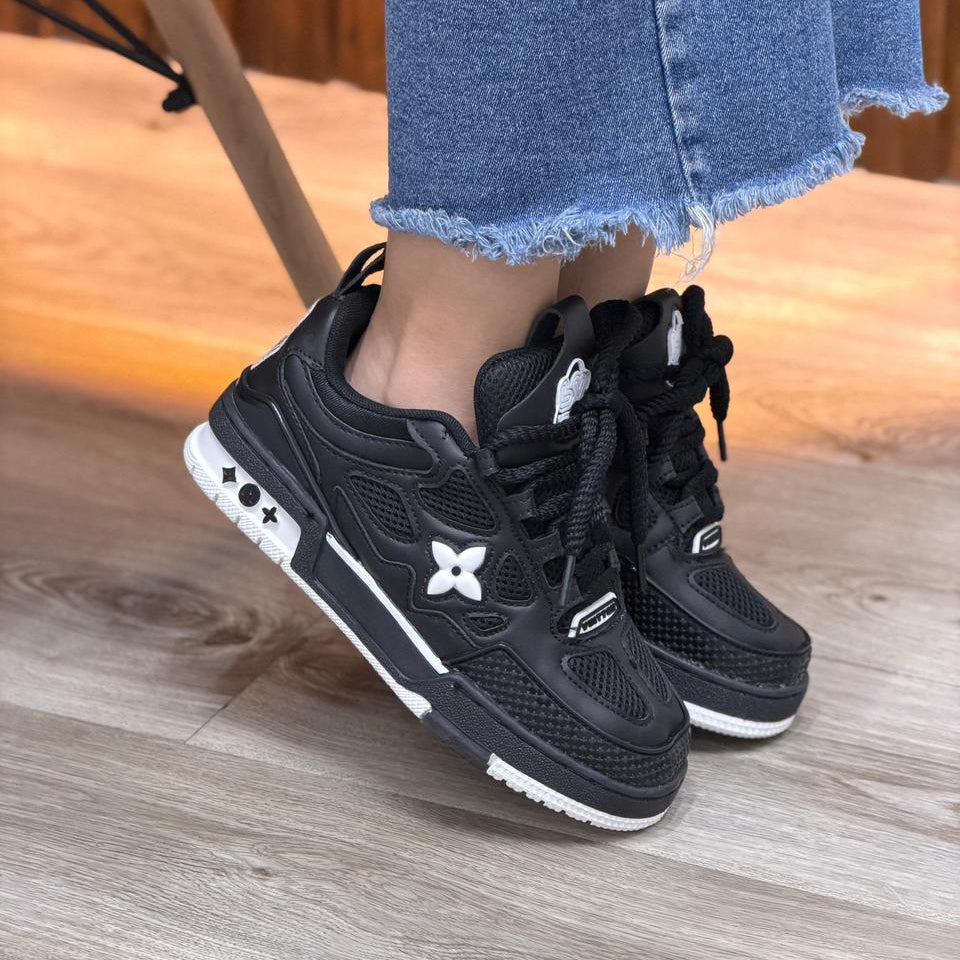 Louis Vuitton Skate Negra Blanca | Hombre y Dama